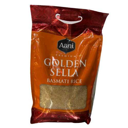 Aani Golden Sella Basmati Rice 5kg at ZOAM Stores